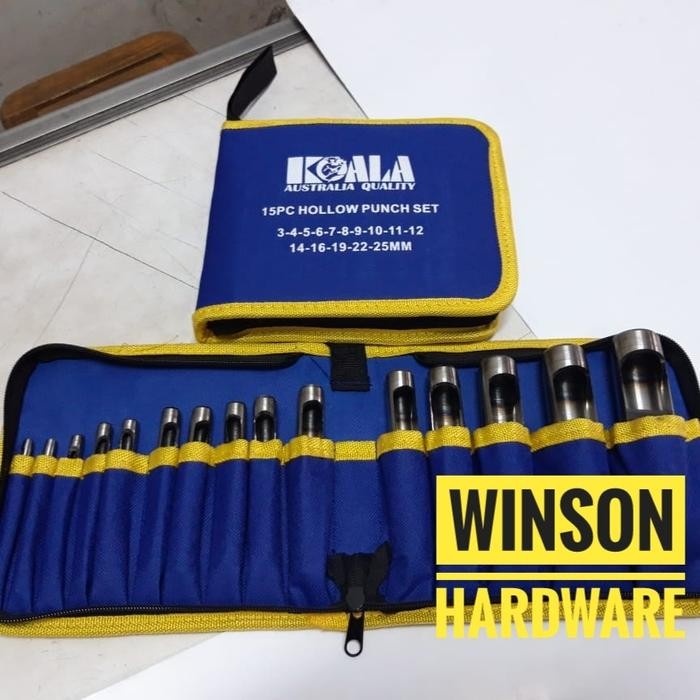 

Koala Plong Kulit Set 3-25Mm 15Pc