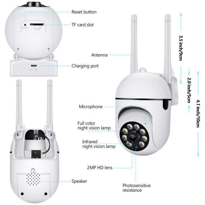 Ip Camera Cctv Outdoor Yoosee Wireless Onvif Wifi Praktis Online