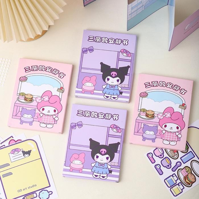 

Buku Quite Book Melody Kuromi Sanrio DIY Mainan Edukasi Anak Busy Book