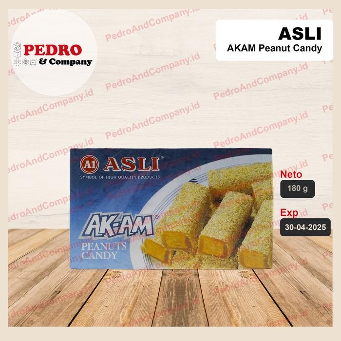 

A1 asli akam peanuts candy 170 gram - permen kacang (biru) New