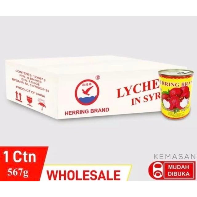 

Herring Lychee Leci 1 Dus / 12 Kaleng x 567gr (non-ojol) New