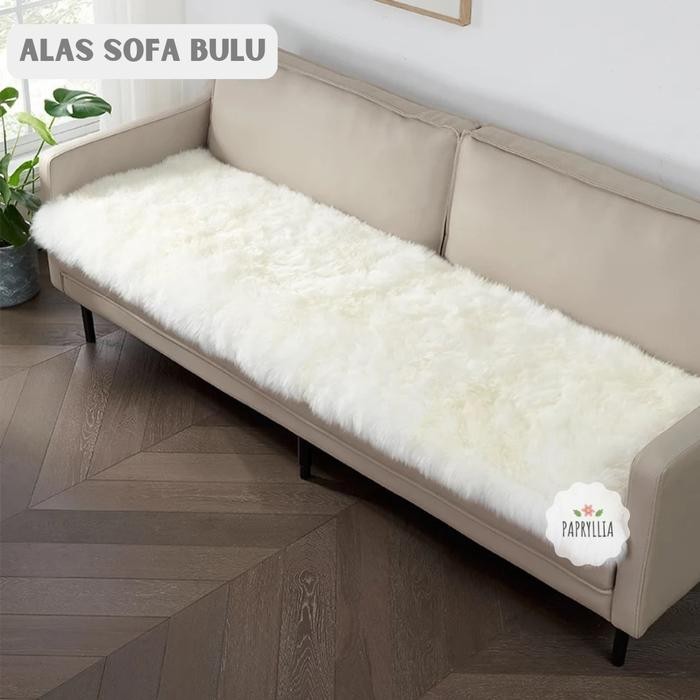 Papryllia - Sarung Sofa Alas Sofa Pelindung Sofa Alas Kursi Bulu Tebal