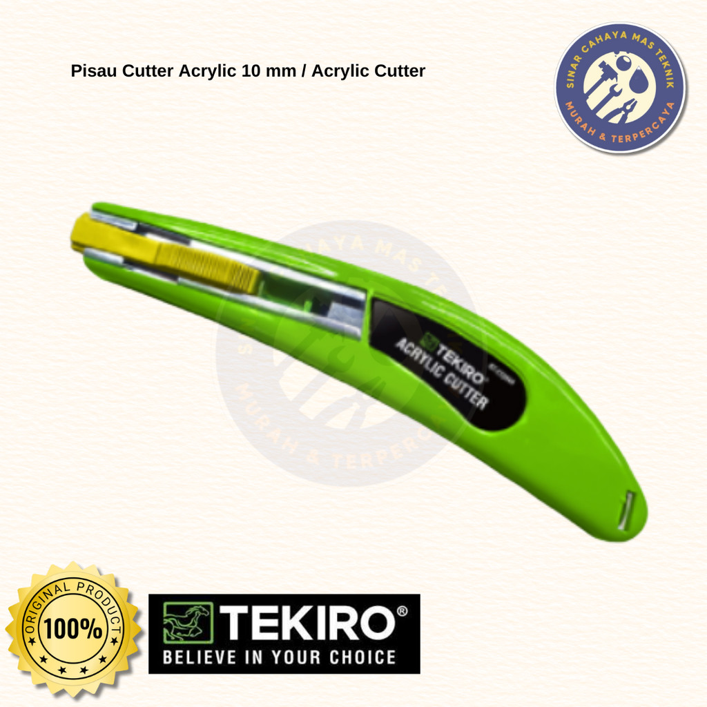 

Tekiro Pisau Cutter Acrylic 10 mm / Acrylic Cutter
