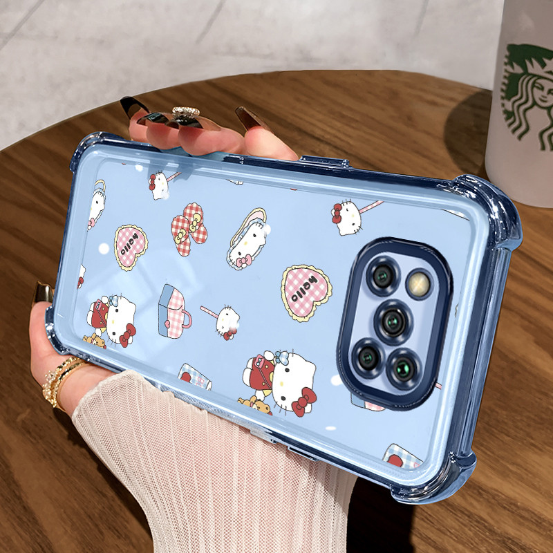 Casing Hp untuk Xiaomi POCO X3 POCO X3 NFC POCO X3 Pro Case Kasing Glitter pelindung airbag Elastis 