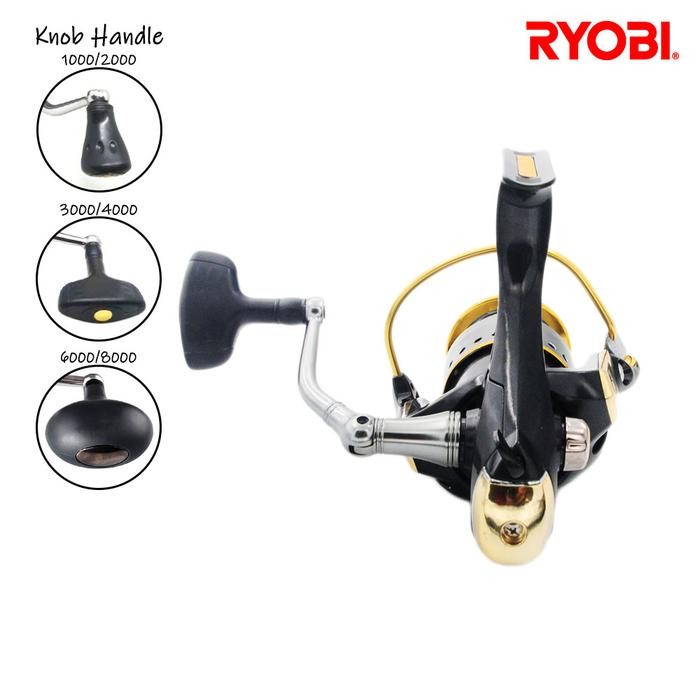 Paling Berkualitas Fishing Reel Ryobi Ecusima Vi Hp Power Handle Metal Spool