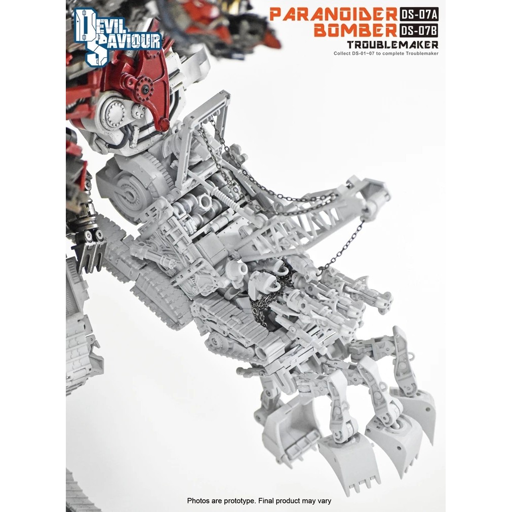 Devil Saviour DS07A Hightower DS07B Bomber Transformation Devastator Movie Construction Destroy