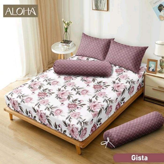 sprei aloha 160x200 motir terbaru / sprei aloha queen/ aloha