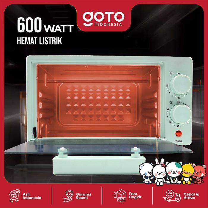 Goto Akira Oven Listrik Mini 12L Pemanas Makanan Microwave Low Watt