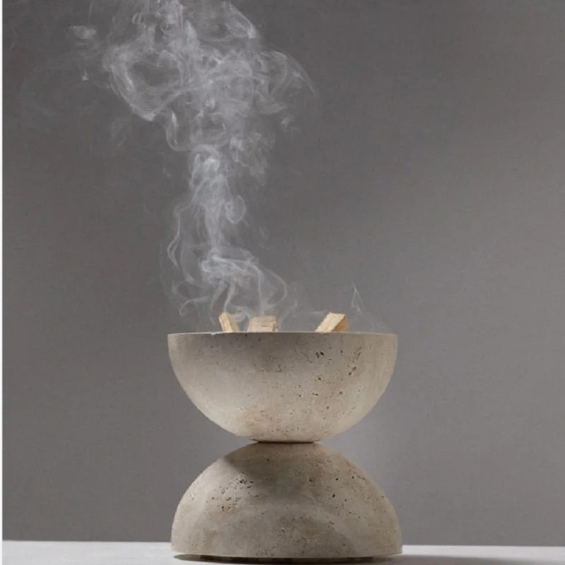 Modern Stone Incense Burners Table Centerpiece Elegant Incense Burners Party Incensory Spherical