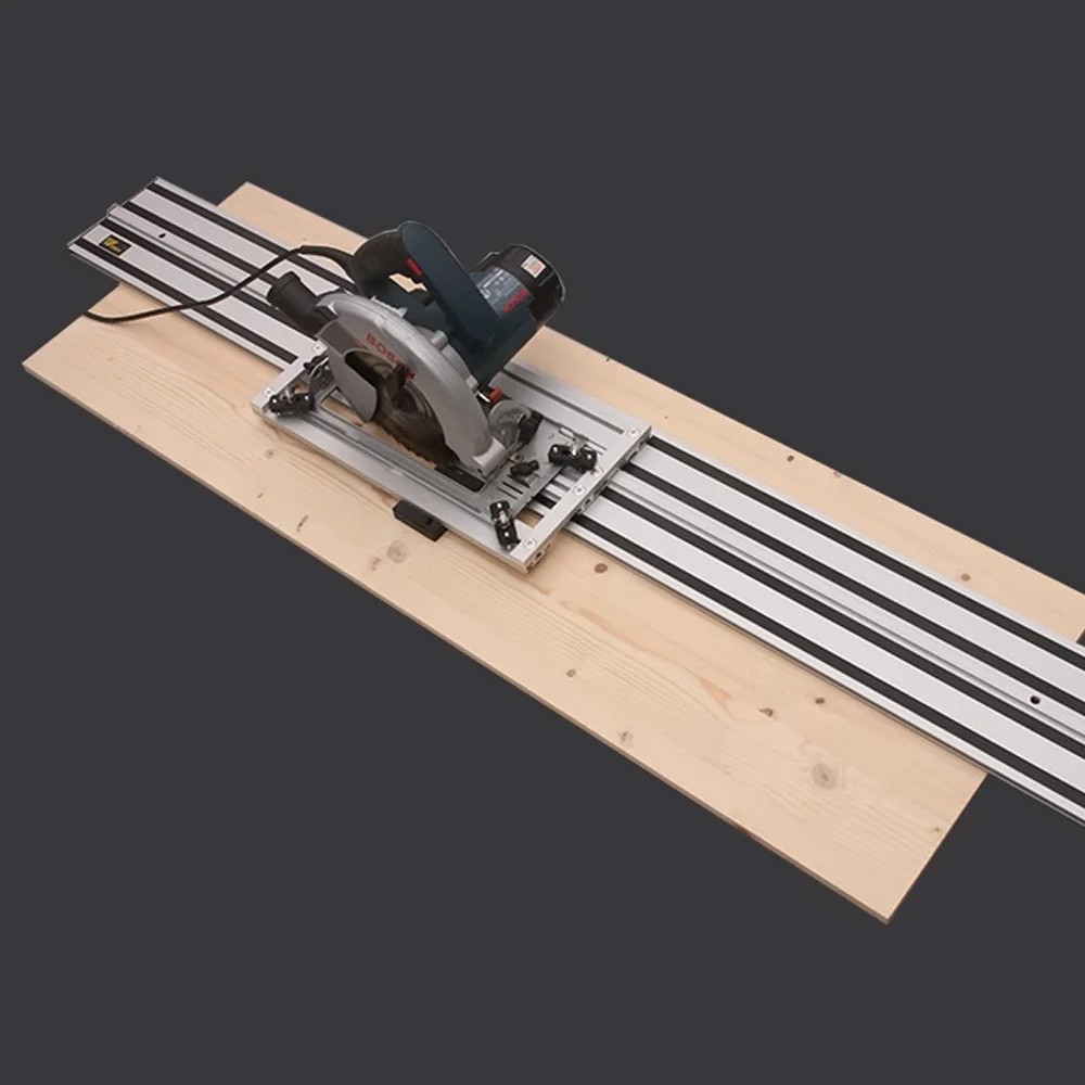 Track Saw Guide Rail Aluminum Extruded Guided Rails for Circular Saw Track Repeatable Rip Cuts &