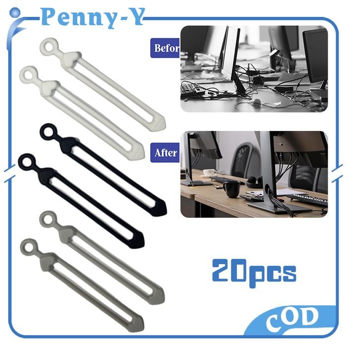 

PROMO! 20pcs Pengikat Kabel Charger Silicone Multifungsi Pengikat Cable Casan