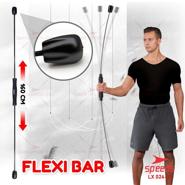 Speeds Flexi Bar Stick Flexi Bar Swing Tongkat Flexi Untuk Kebutuhan Gym Outdoor Tangan Fitness