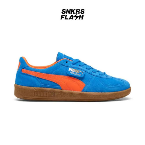 PUMA Palermo Hyperlink Blue Flame Flicker Gum Sepatu Sneakers Pria - 39646325 - Size 42.5