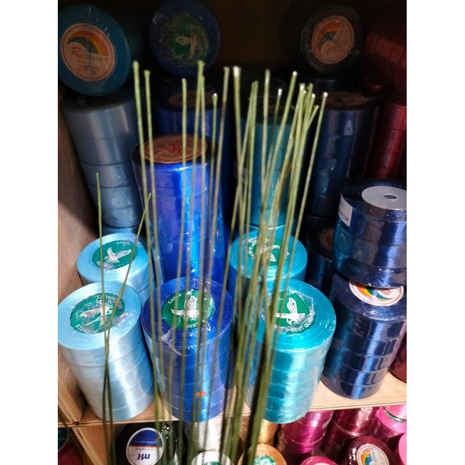 Kawat Bunga Hijau No. 20 isi 100 pcs / Kawat Bunga / Kawat Tangkai Bunga