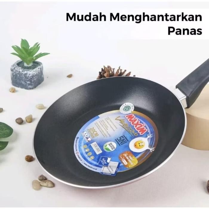 PREMIUM Teflon Frypan Maxim Valentino 20cm - Teflon Anti Lengket - Telfon Maxim - Frypan Anti
