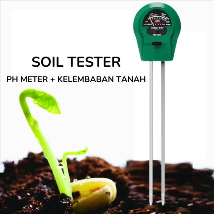 henn PH Meter Alat Mengukur Kelembaban Tanah Pengukur Kadar Air Pada Tanah