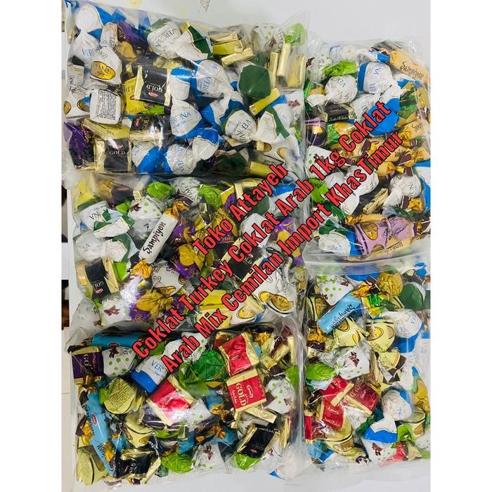 

New Coklat Turkey Mix Cokelat Arab Premium 1kg Mix Rasa Enak Pasti Lumer Bergizi chocolate Truffle