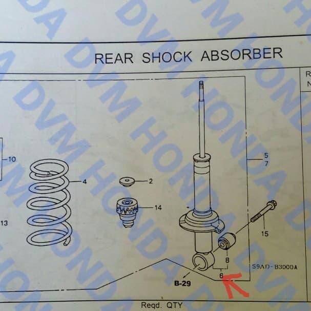 Shockbreaker Belakang Ikybi Crv Rd