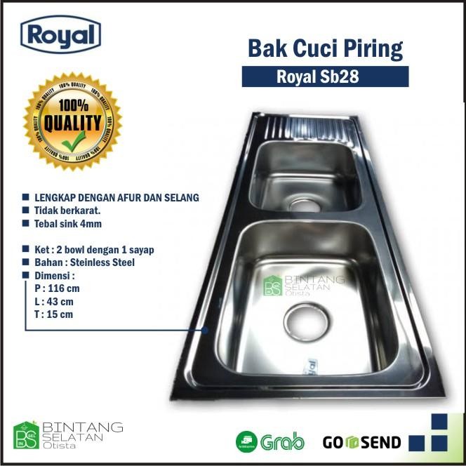 PREMIUM BAK CUCI PIRING ROYAL KITCHEN SINK SB28