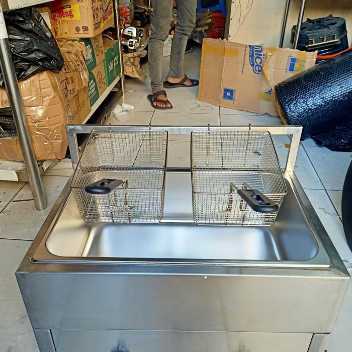 PREMIUM kompor gas deep friyer single bak 12liter