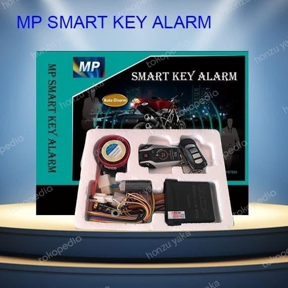 PREMIUM Alarm motor mp smartkey remot bisa merespon bergetar dan bunyi
