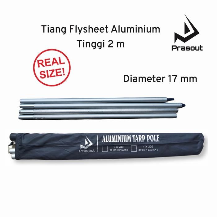 PREMIUM Tiang Flysheet Teleskopik Alumunium