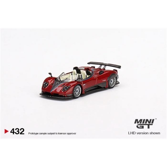 MINI GT 1:64 Pagani Zonda HP Barchetta Rosso Dubai LHD Diecast Model