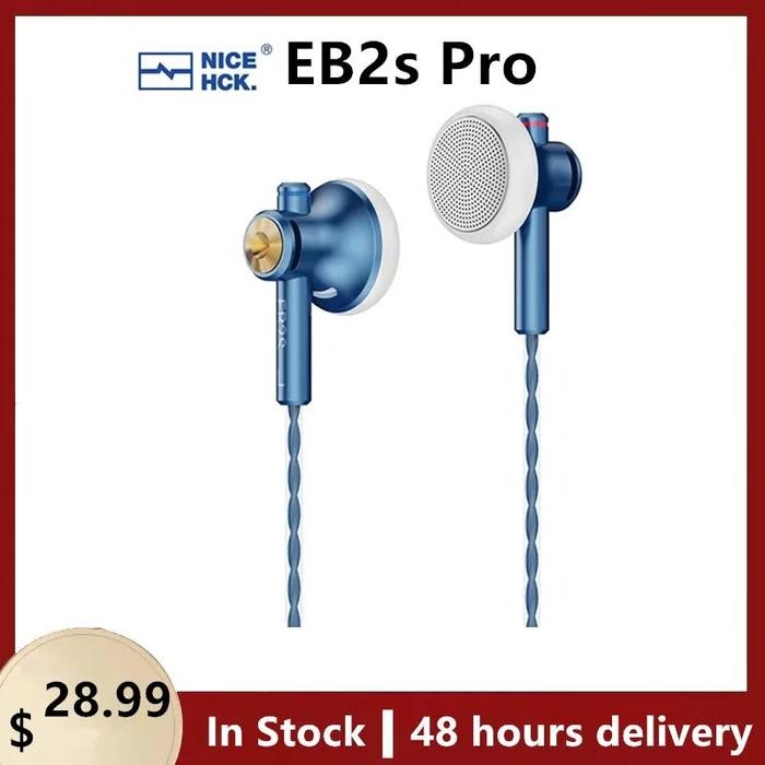 NiceHCK EB2S PRO 3.5/4.4mm Plug Microphone Flat-Head Earbud HIFI