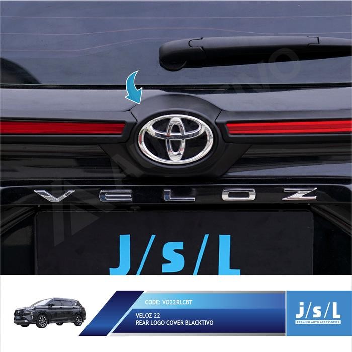Veloz 2022 Trunk Lid Blacktivo JSL List Bagasi Hitam Doff