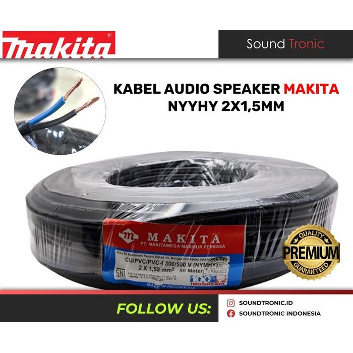 Kabel Audio Speaker 2X1,5 Nyyhy Speaker Audio 2X1.5 10Meter