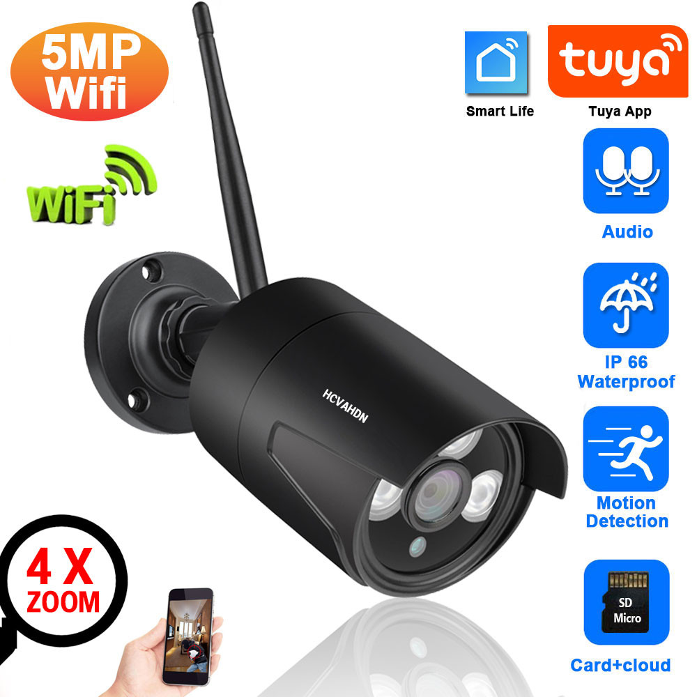 Tuya 5MP Wifi Security IP Camera External Wireless bullet camera