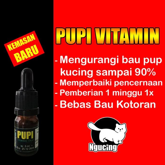 PUPI VITAMIN PENGHILANG BAU KUCING PLUS PROBIOTIK ANABUL
