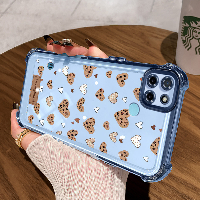 Casing Hp untuk Realme C21Y Realme C25Y C21 C15 Case Casing Kesing ceri macan tutul Softcase pelindu