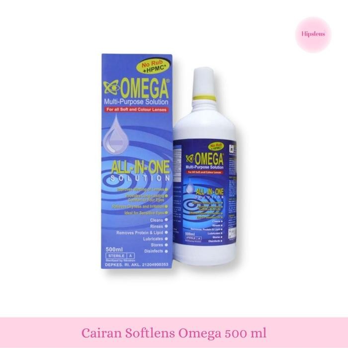 Air Softlens/Cairan Softlens Omega 500Ml