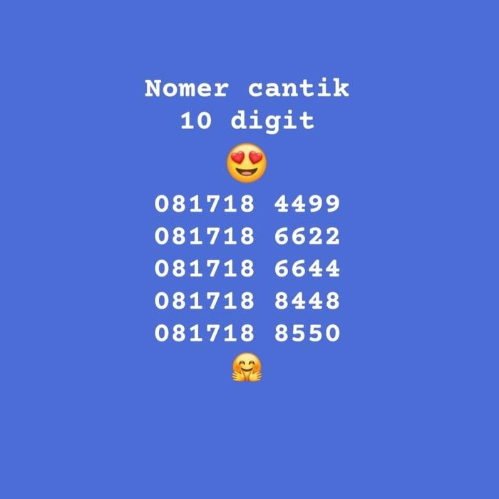 Terlaris Nomer Cantik Xl Seri Aab Aab 10 Digit