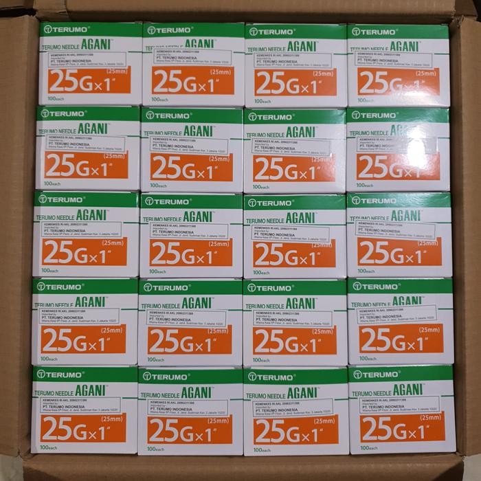 Needle Terumo 25 G / Needle Agani 25G / Jarum Suntik Terumo Isi 100 Pc