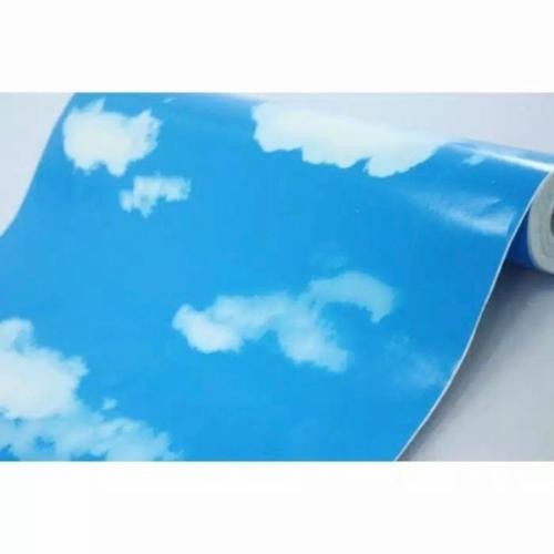 Wallpaper Wallpaper Dinding Dinding Motif Awan Biru 135