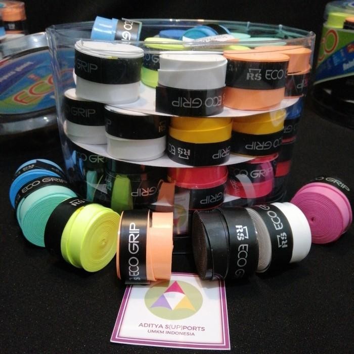 Grip Karet Rs Eco Pegangan Raket Badminton Tenis Pancing Warna Bagus