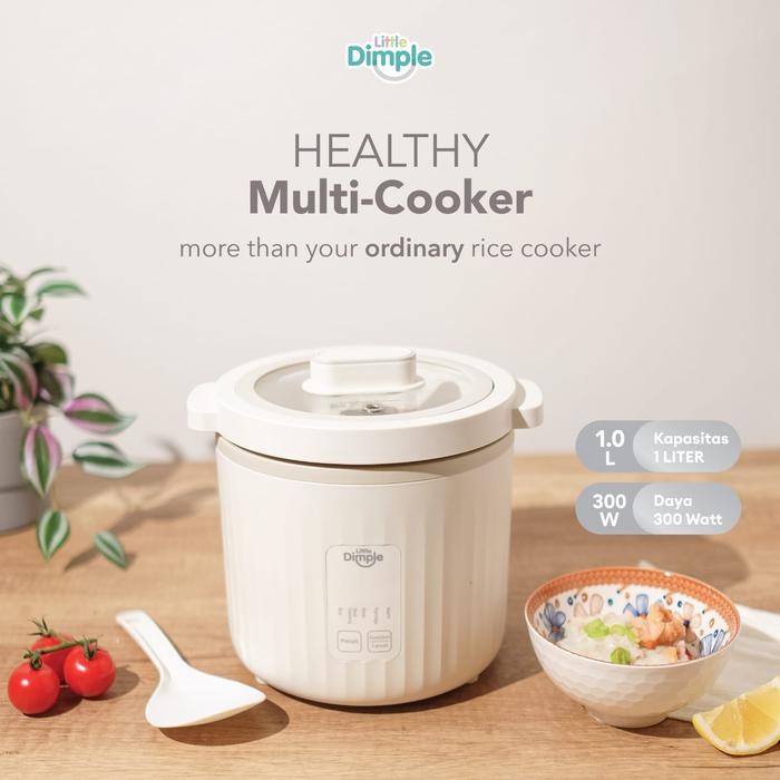 Little Dimple Healthy Multi Cooker 1 Liter MC - 858 / Rice Cooker Multi Fungsi