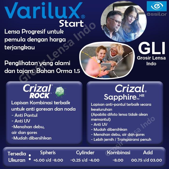 Lensa kacamata Progresif Essilor Varilux Lite