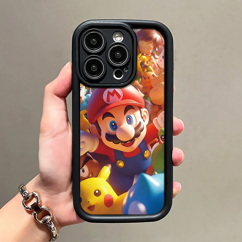 Super Mario Cowok Premium Fancy Case Hp Iphone 16 Pro Max 13 Pro Max 11 Pro Max Xr 12 13 14 15 7 8 P