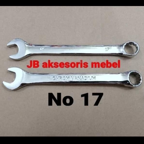 [Expert] KUNCI RING PAS 17 mm CHROME VANADIUM MERK TMS