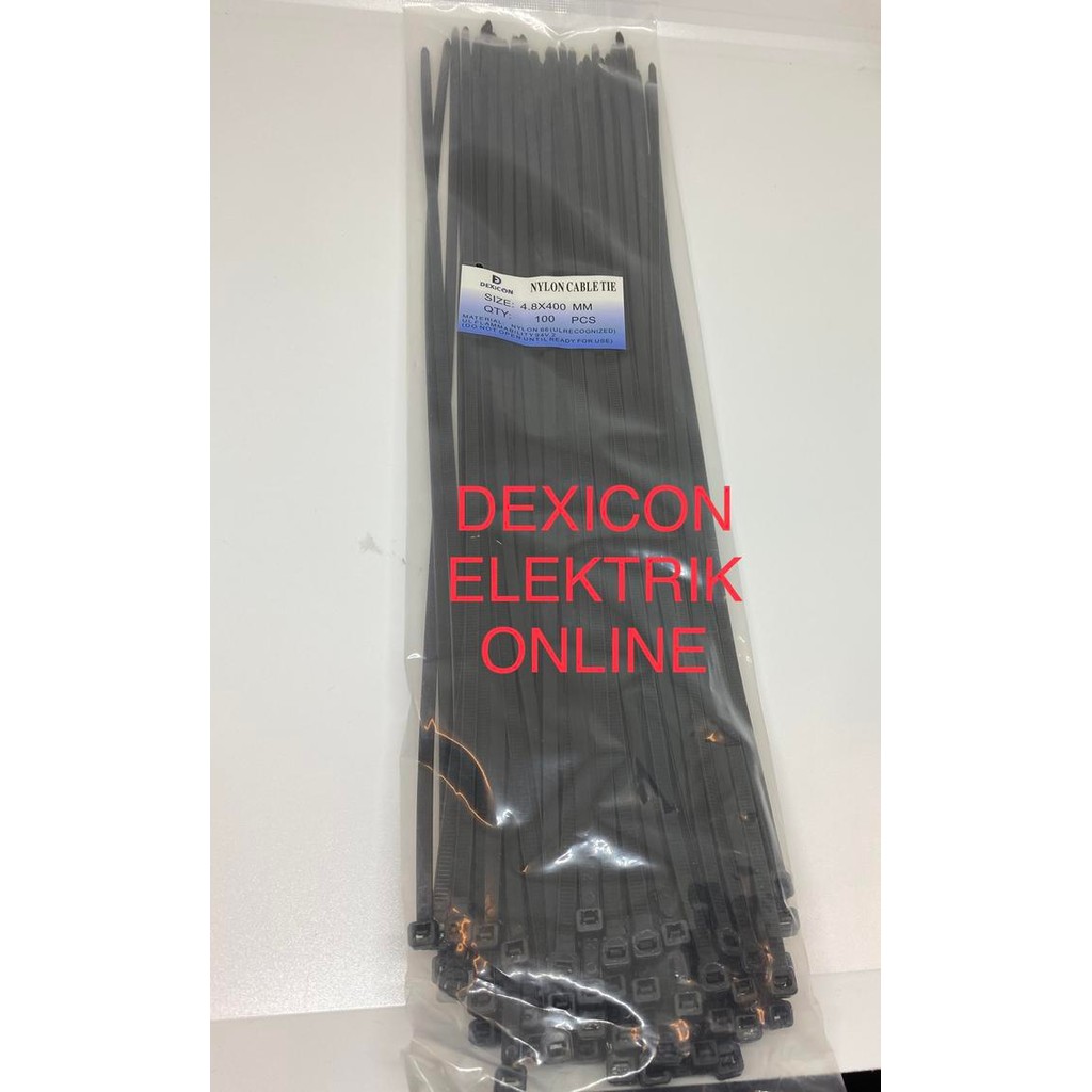

Kabel ties 40 cm/lebar 4.8mm/kabel pengikat/cable tie/tali serut/ties
