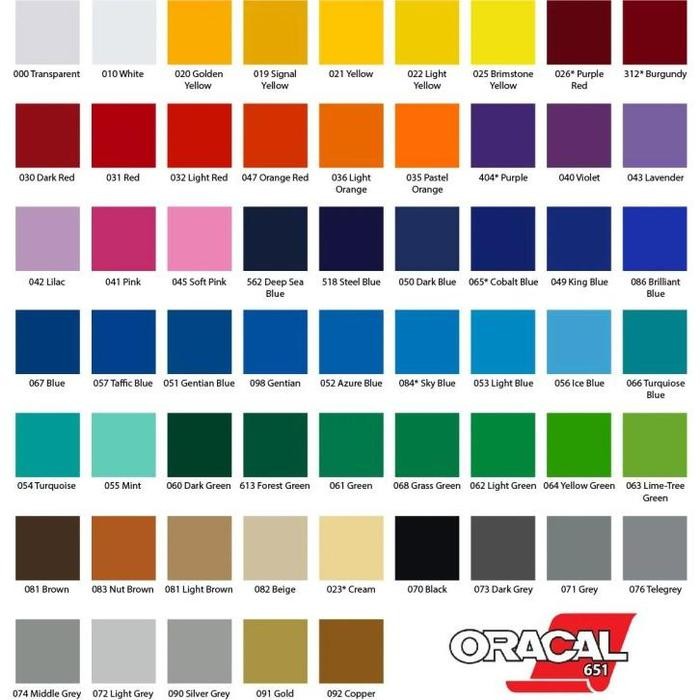 STICKER ORACAL 651 DOFF/ MATT
