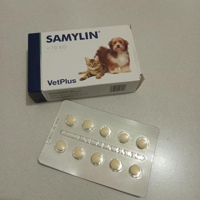 VETPLUS SAMYLIN TABLET UNTUK KUCING DAN ANJING KECIL OBAT HATI (LIVER)