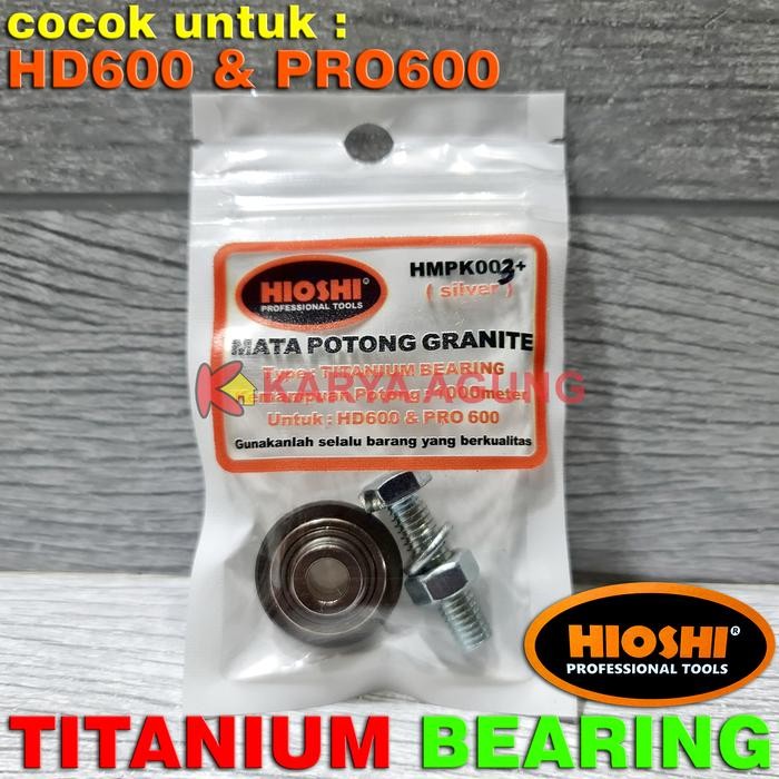 Mata Pisau Potong Keramik Dorong Titanium Bearing Hioshi Hd600 Pro600