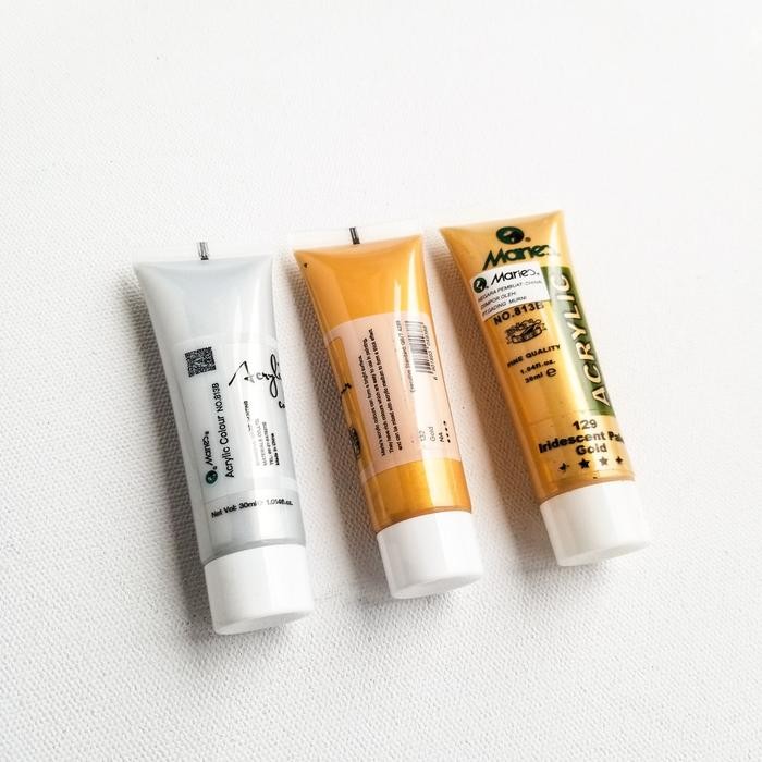 

READY STOK MARIES ACRYLIC PAINT / CAT AKRILIK MARIES 30 ML (GOLD, SILVER) READYY