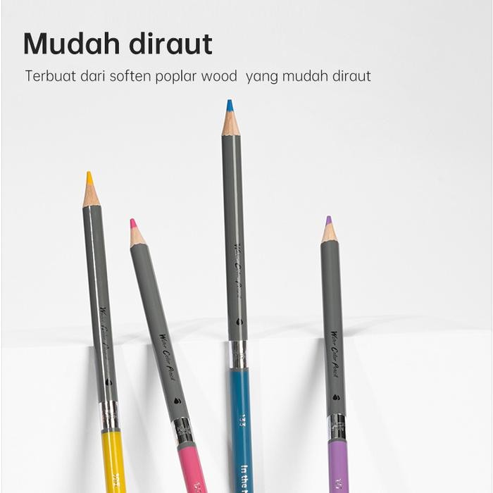 

SALE TERHOTT NUSIGN WATERCOLOR PENCIL / PENSIL WARNA 48 72 WARNA GRATIS KUAS CAT MEWARNAI READYY