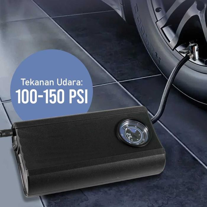 Terlaris Pompa Ban Elektrik Mobil Sepeda Motor Portable Otomatis 120W 150 PSI Kompresor Angin Mini