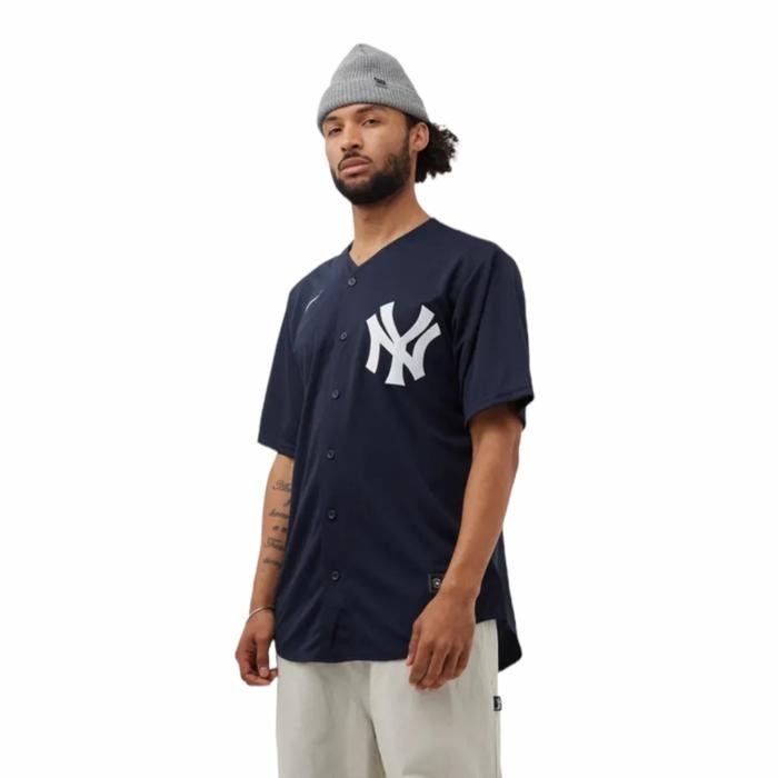 JERSEY BAJU MLB BASEBALL AUTHENTIC NEW YORK YANKEES DARK